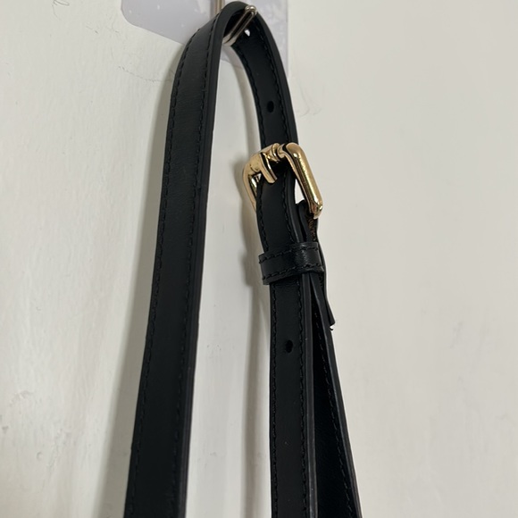 🎈FINAL PRICE🎈JUST CAVALLI Black & White Spotted Leather Bag with Black Fringe - Picture 7 of 14